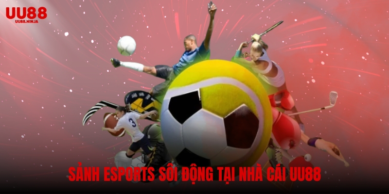 Sảnh Esports sôi động tại nhà cái UU88